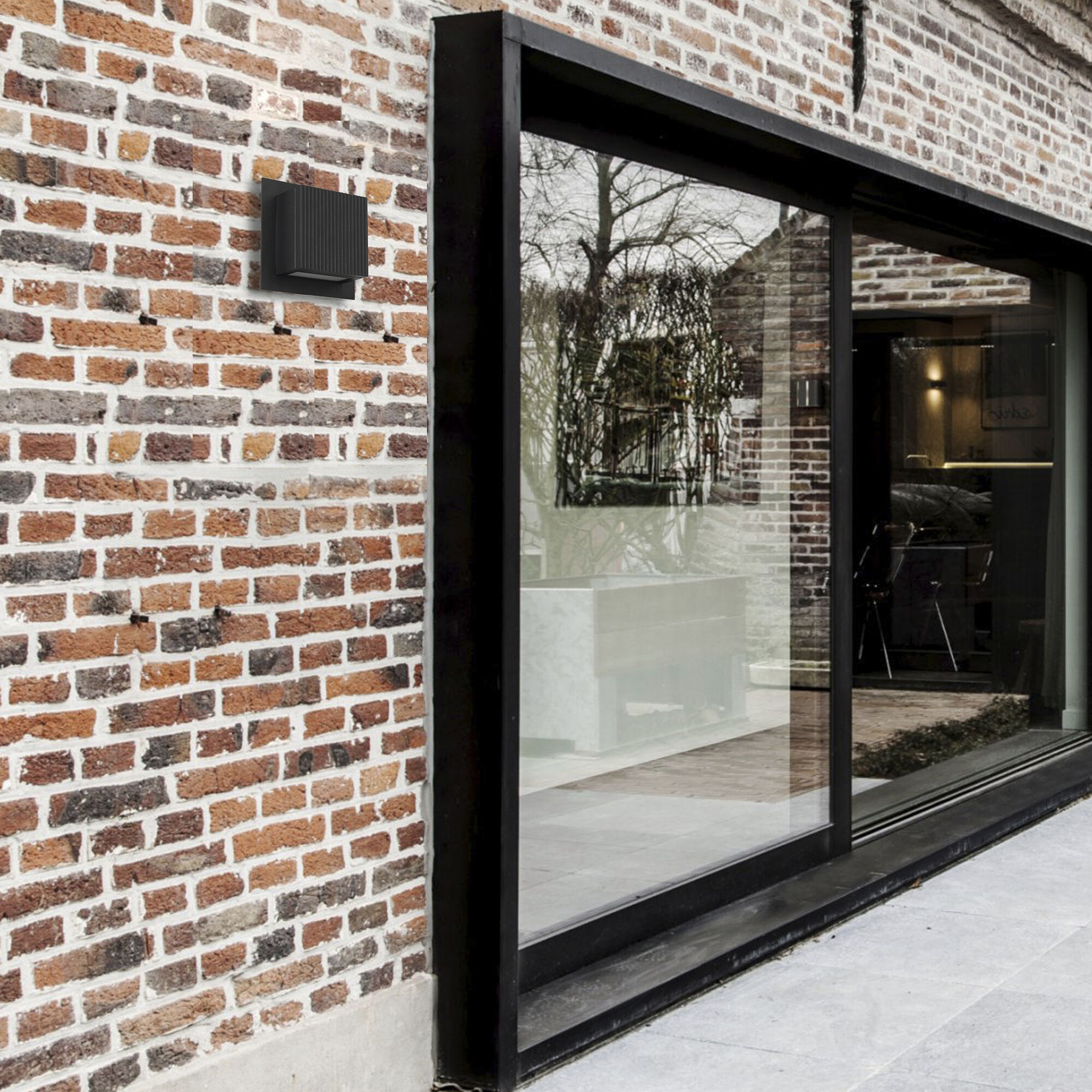 Miami LED 6.25 inch Sand Black Outdoor Wall Sconce